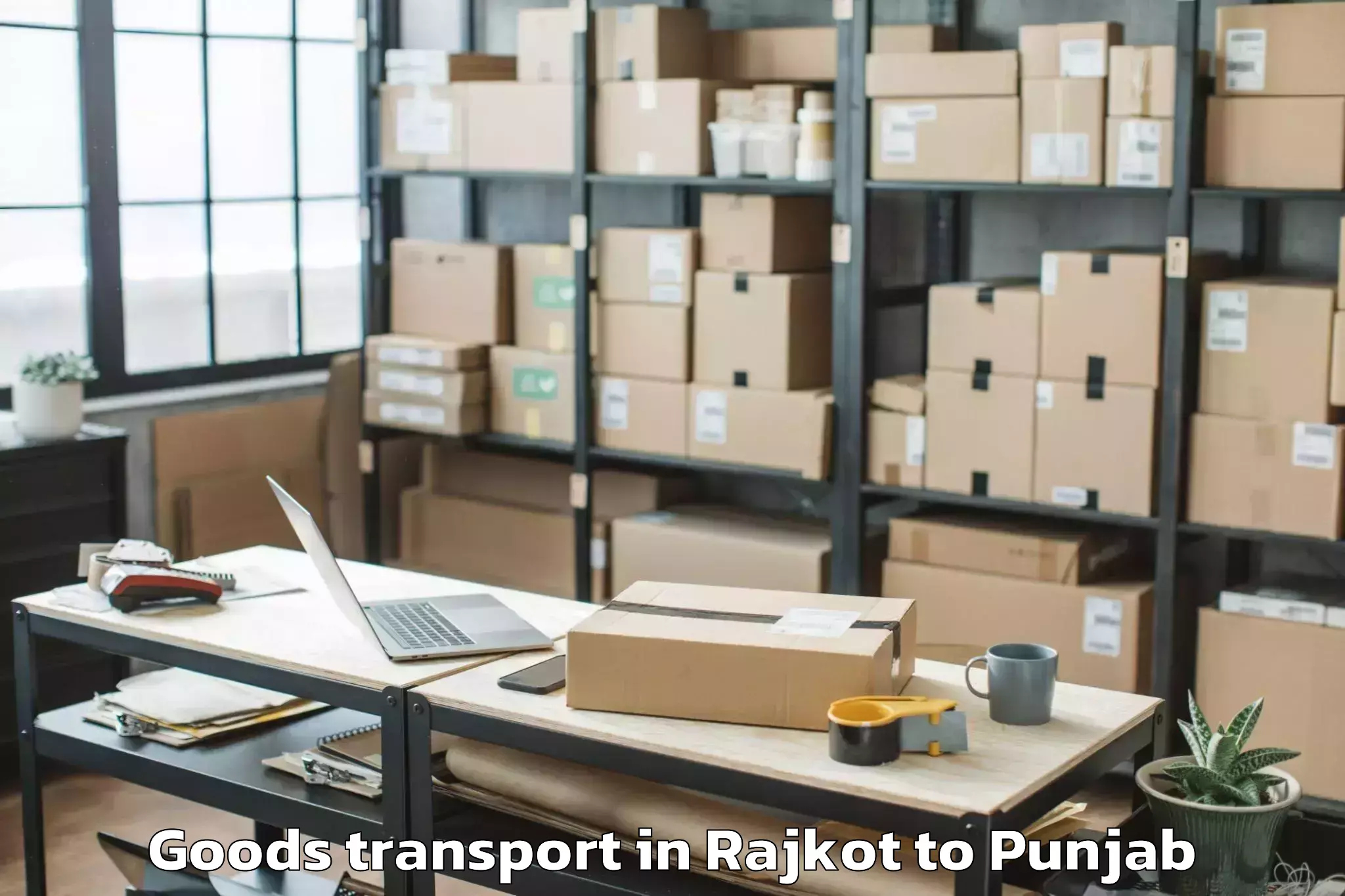 Rajkot to Hoshiarpur Goods Transport Booking